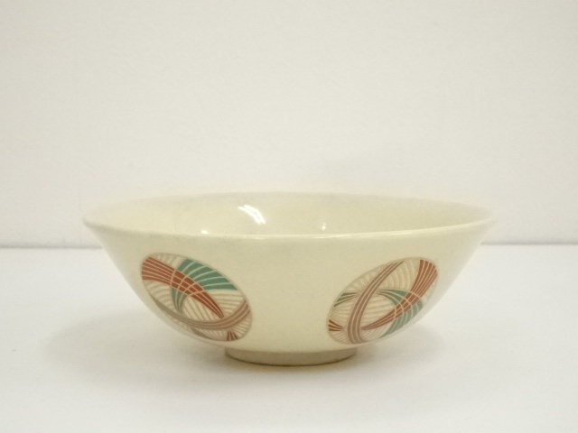 JAPANESE TEA CEREMONY / TEA BOWL CHAWAN / KYO WARE / MARI BALL 